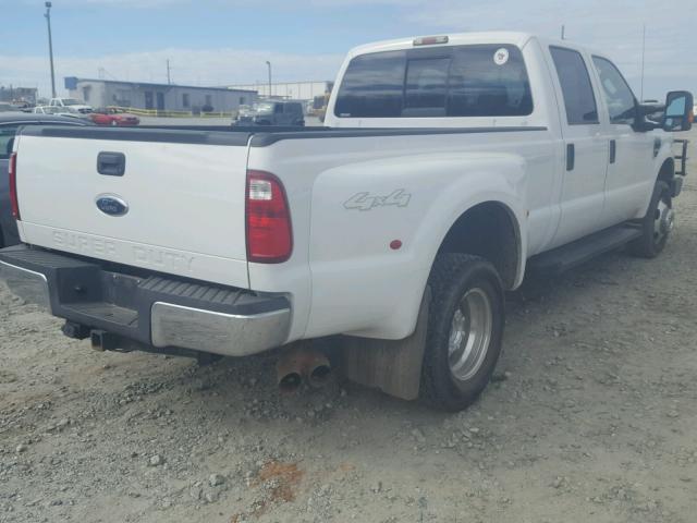 1FTWW33R68ED11936 - 2008 FORD F350 SUPER WHITE photo 4