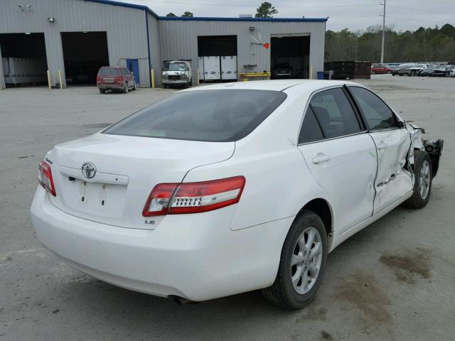 4T1BF3EK6BU755745 - 2011 TOYOTA CAMRY BASE WHITE photo 4