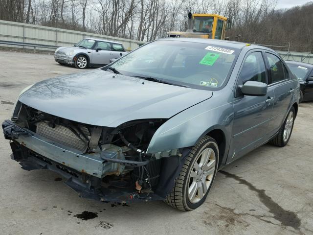 3FAFP08156R127103 - 2006 FORD FUSION SEL BLUE photo 2