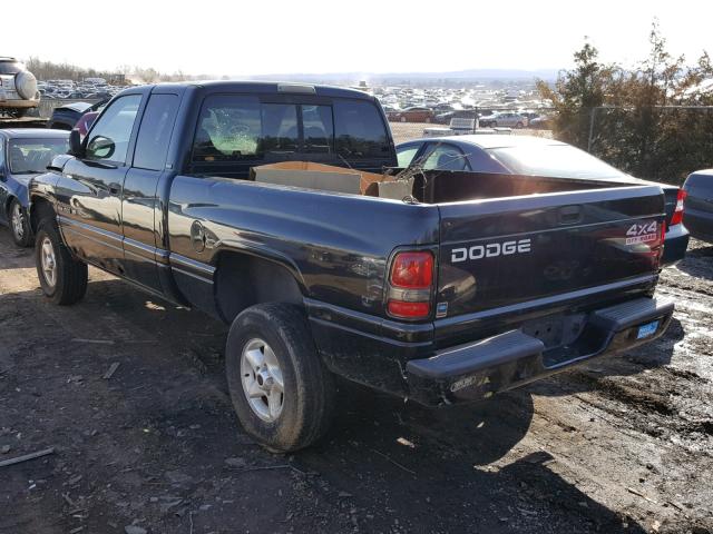 3B7HF13Z11G717702 - 2001 DODGE RAM 1500 BLACK photo 3