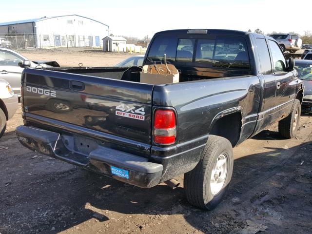 3B7HF13Z11G717702 - 2001 DODGE RAM 1500 BLACK photo 4