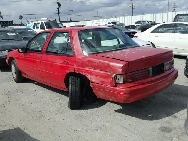 1G1LD55M1TY257385 - 1996 CHEVROLET CORSICA RED photo 3