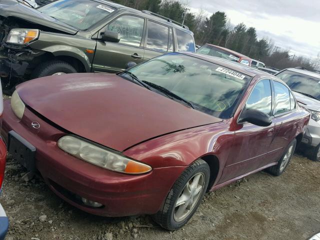 1G3NL52E83C238717 - 2003 OLDSMOBILE ALERO GL RED photo 2