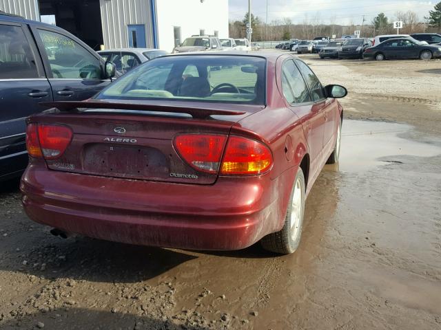 1G3NL52E83C238717 - 2003 OLDSMOBILE ALERO GL RED photo 4