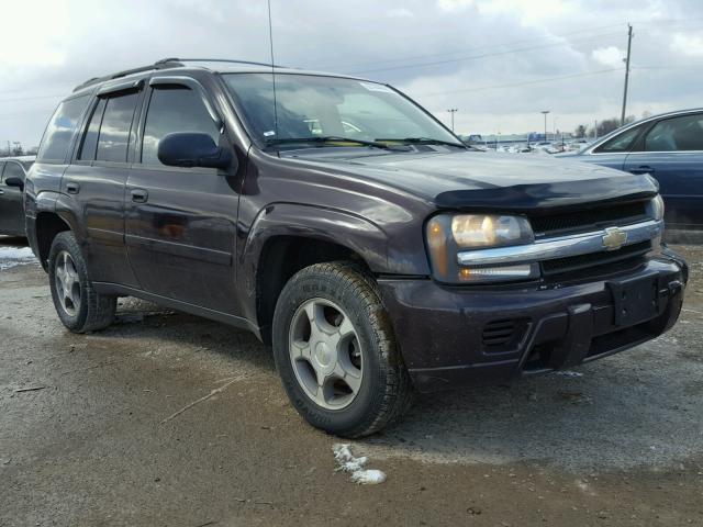 1GNDT13S382141311 - 2008 CHEVROLET TRAILBLAZE BURGUNDY photo 1