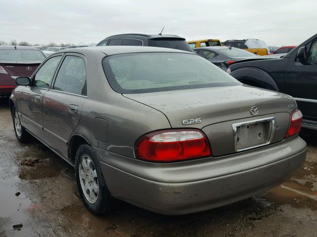 1YVGF22C125304261 - 2002 MAZDA 626 LX BROWN photo 3