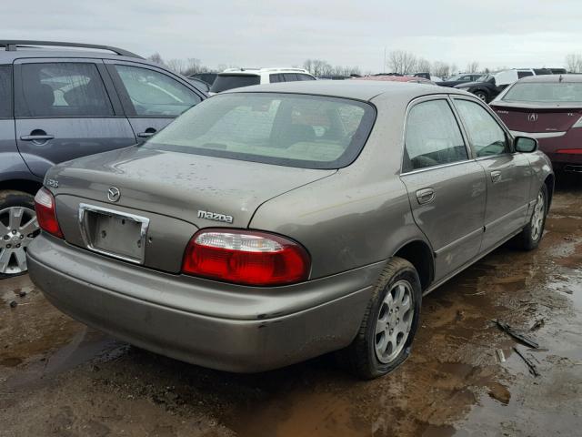 1YVGF22C125304261 - 2002 MAZDA 626 LX BROWN photo 4