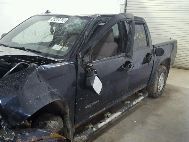 1GCDT136358130295 - 2005 CHEVROLET COLORADO BLACK photo 10