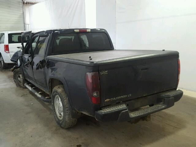 1GCDT136358130295 - 2005 CHEVROLET COLORADO BLACK photo 3