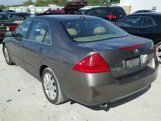 1HGCM66596A074674 - 2006 HONDA ACCORD EX GRAY photo 3