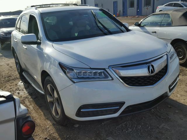 5FRYD4H27EB014683 - 2014 ACURA MDX WHITE photo 1