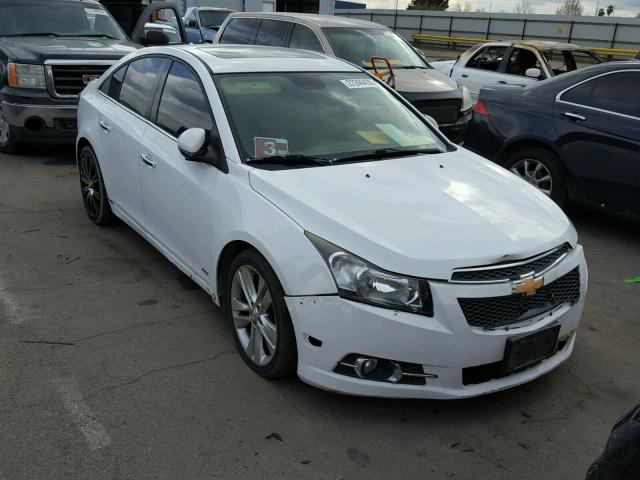 1G1PH5SC1C7348955 - 2012 CHEVROLET CRUZE LTZ WHITE photo 1