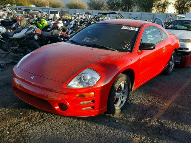 4A3AC44G53E004298 - 2003 MITSUBISHI ECLIPSE GS RED photo 2