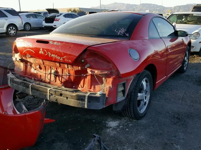 4A3AC44G53E004298 - 2003 MITSUBISHI ECLIPSE GS RED photo 4