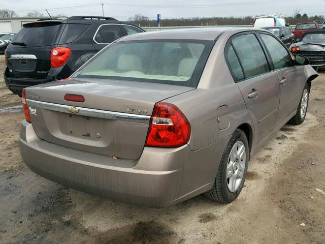 1G1ZT58N67F184789 - 2007 CHEVROLET MALIBU LT BROWN photo 4