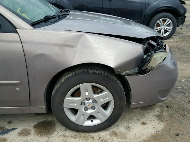 1G1ZT58N67F184789 - 2007 CHEVROLET MALIBU LT BROWN photo 9