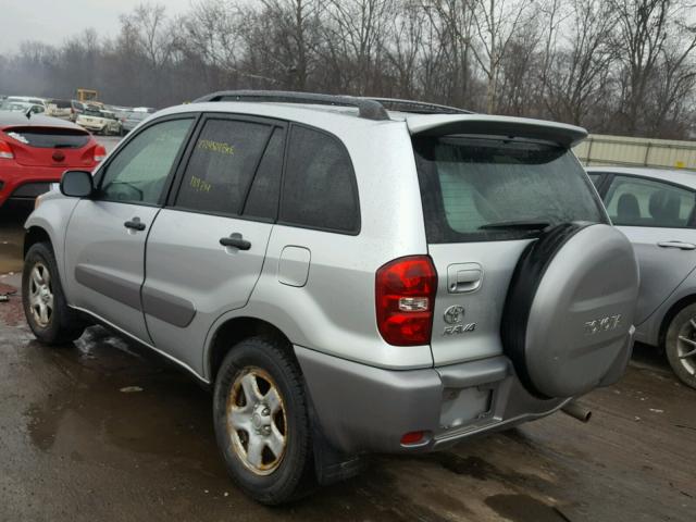 JTEHD20VX46017501 - 2004 TOYOTA RAV4 SILVER photo 3