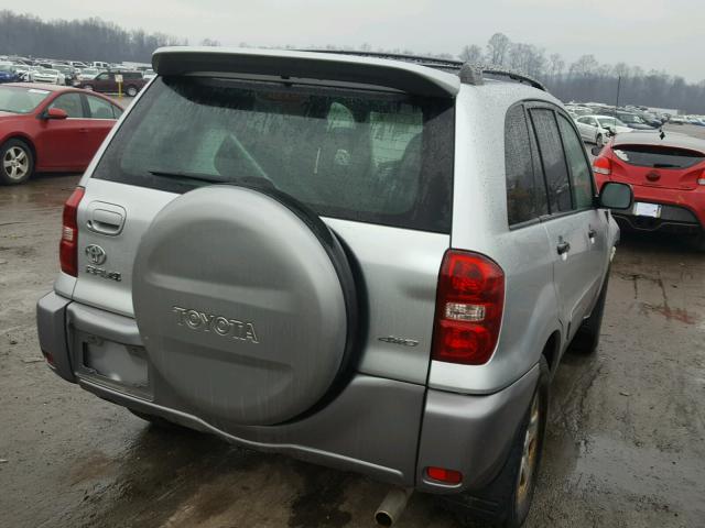 JTEHD20VX46017501 - 2004 TOYOTA RAV4 SILVER photo 4