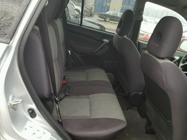 JTEHD20VX46017501 - 2004 TOYOTA RAV4 SILVER photo 6