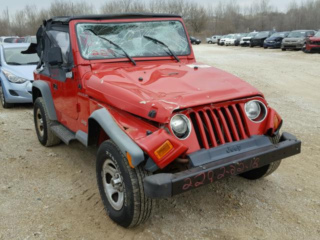 1J4FY29P0VP478152 - 1997 JEEP WRANGLER / RED photo 1