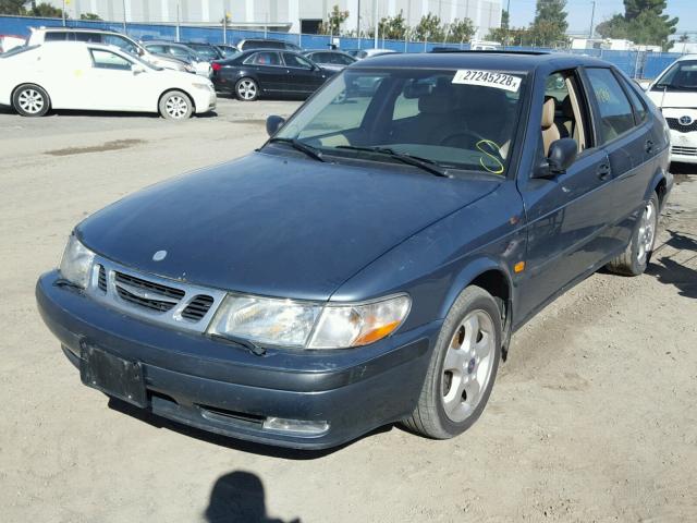 YS3DF55P5X2084360 - 1999 SAAB 9-3 SE BLUE photo 2