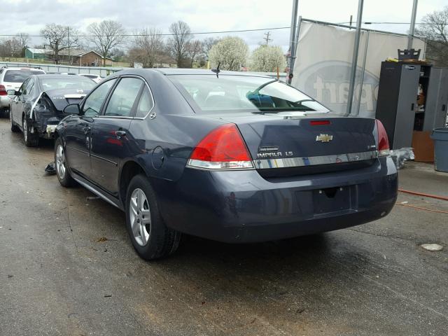 2G1WB57K191133823 - 2009 CHEVROLET IMPALA LS BLUE photo 3