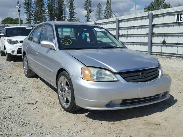 2HGES16602H506221 - 2002 HONDA CIVIC LX SILVER photo 1