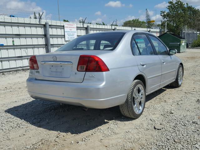 2HGES16602H506221 - 2002 HONDA CIVIC LX SILVER photo 4