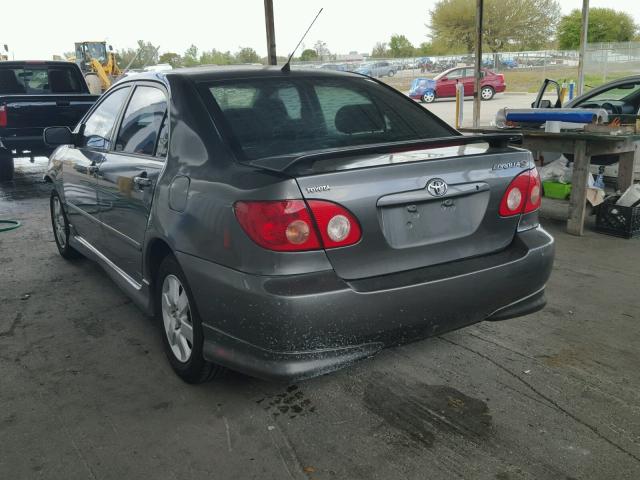 2T1BR32E07C744416 - 2007 TOYOTA COROLLA CE CHARCOAL photo 3