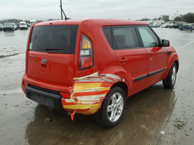 KNDJT2A2XB7245468 - 2011 KIA SOUL + RED photo 4