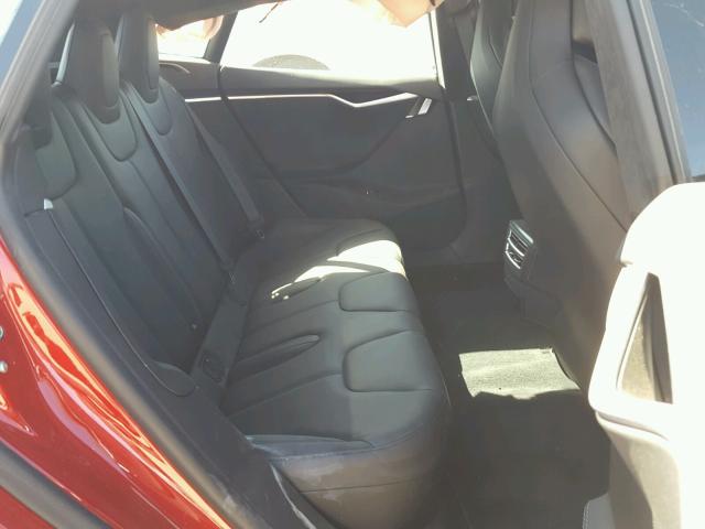 5YJSA1E19HF210364 - 2017 TESLA MODEL S Կարմիր լուսանկար 6