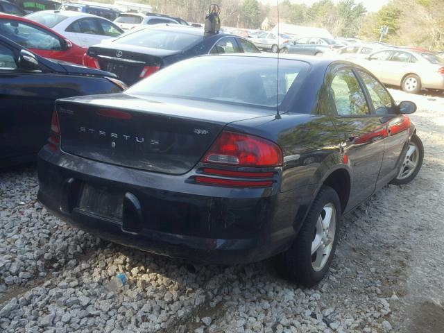 1B3EL46R56N118813 - 2006 DODGE STRATUS SX BLACK photo 4