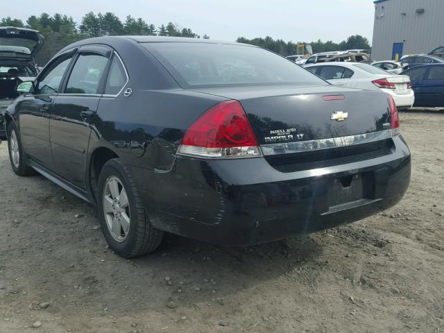 2G1WT57KX91271437 - 2009 CHEVROLET IMPALA 1LT BLACK photo 3