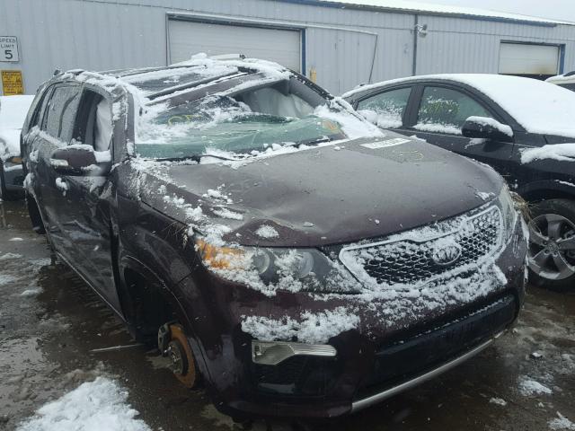 5XYKW4A29BG093967 - 2011 KIA SORENTO SX MAROON photo 1