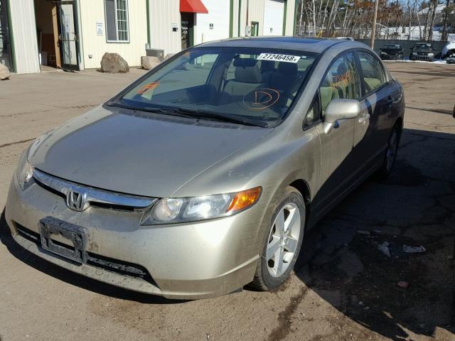 1HGFA16837L015712 - 2007 HONDA CIVIC EX ოქროსფერი ფოტო 2