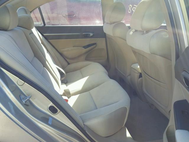 1HGFA16837L015712 - 2007 HONDA CIVIC EX ოქროსფერი ფოტო 6