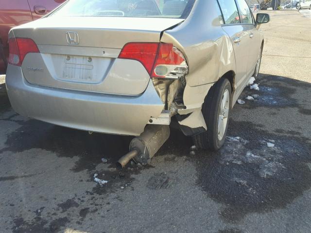 1HGFA16837L015712 - 2007 HONDA CIVIC EX ოქროსფერი ფოტო 9