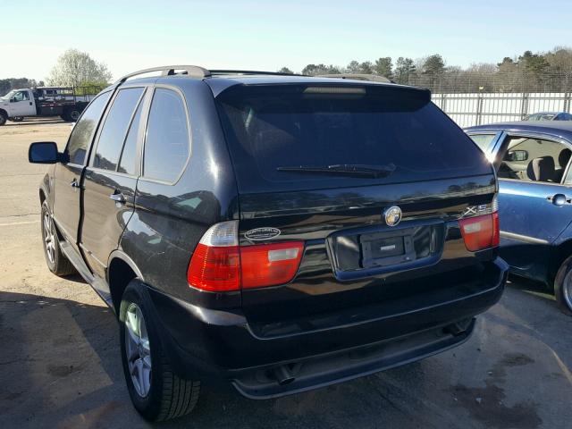 5UXFA13564LU43809 - 2004 BMW X5 3.0I BLACK photo 3