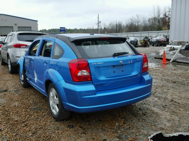 1B3HB48A99D147829 - 2009 DODGE CALIBER SX BLUE photo 3