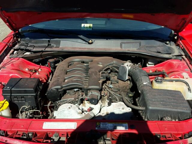 2B3KA33V99H509173 - 2009 DODGE CHARGER SX RED photo 7