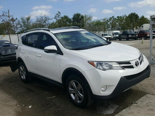 2T3WFREV6FW201424 - 2015 TOYOTA RAV4 XLE WHITE photo 1