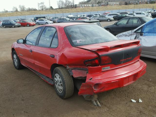 1G2JB524027398384 - 2002 PONTIAC SUNFIRE SE RED photo 3