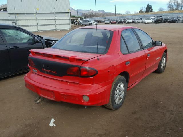 1G2JB524027398384 - 2002 PONTIAC SUNFIRE SE RED photo 4