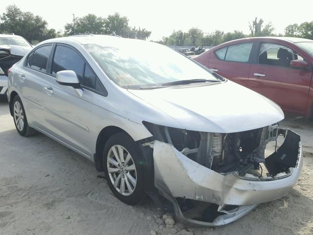 19XFB2F84CE009017 - 2012 HONDA CIVIC EX SILVER photo 1