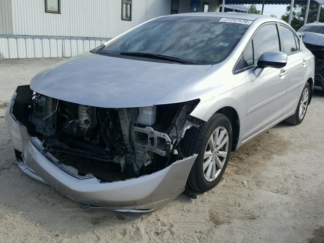 19XFB2F84CE009017 - 2012 HONDA CIVIC EX SILVER photo 2