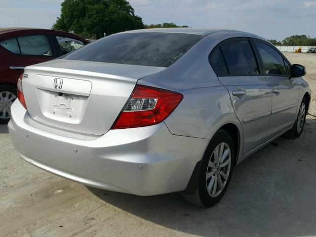 19XFB2F84CE009017 - 2012 HONDA CIVIC EX ვერცხლისფერი ფოტო 4