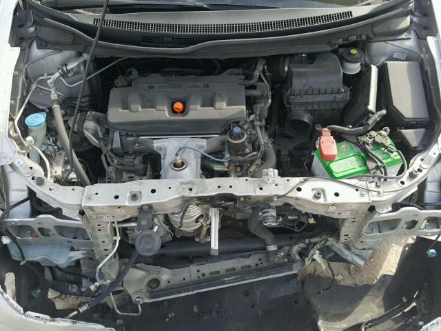 19XFB2F84CE009017 - 2012 HONDA CIVIC EX ვერცხლისფერი ფოტო 7