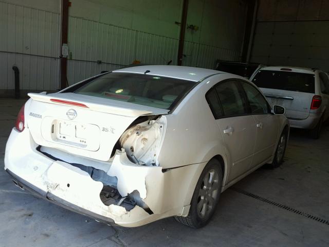 1N4BA41E17C812283 - 2007 NISSAN MAXIMA SE WHITE photo 4