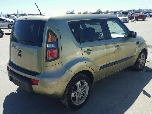 KNDJT2A27B7303035 - 2011 KIA SOUL + GREEN photo 4