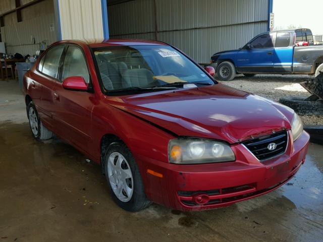 KMHDN46D74U811373 - 2004 HYUNDAI ELANTRA GL RED photo 1